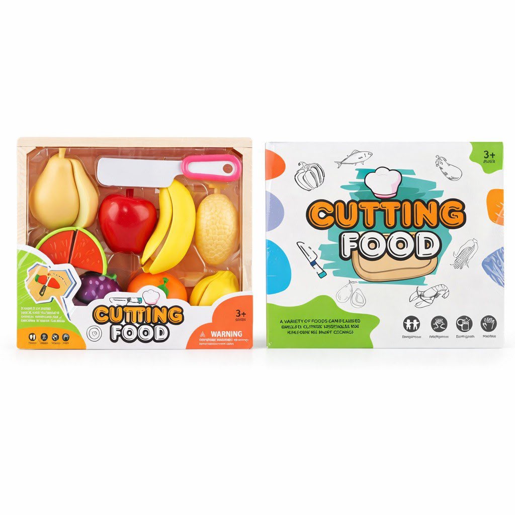 طقم تقطيع الفواكه والخضروات للأطفال – Cutting Food Play Set