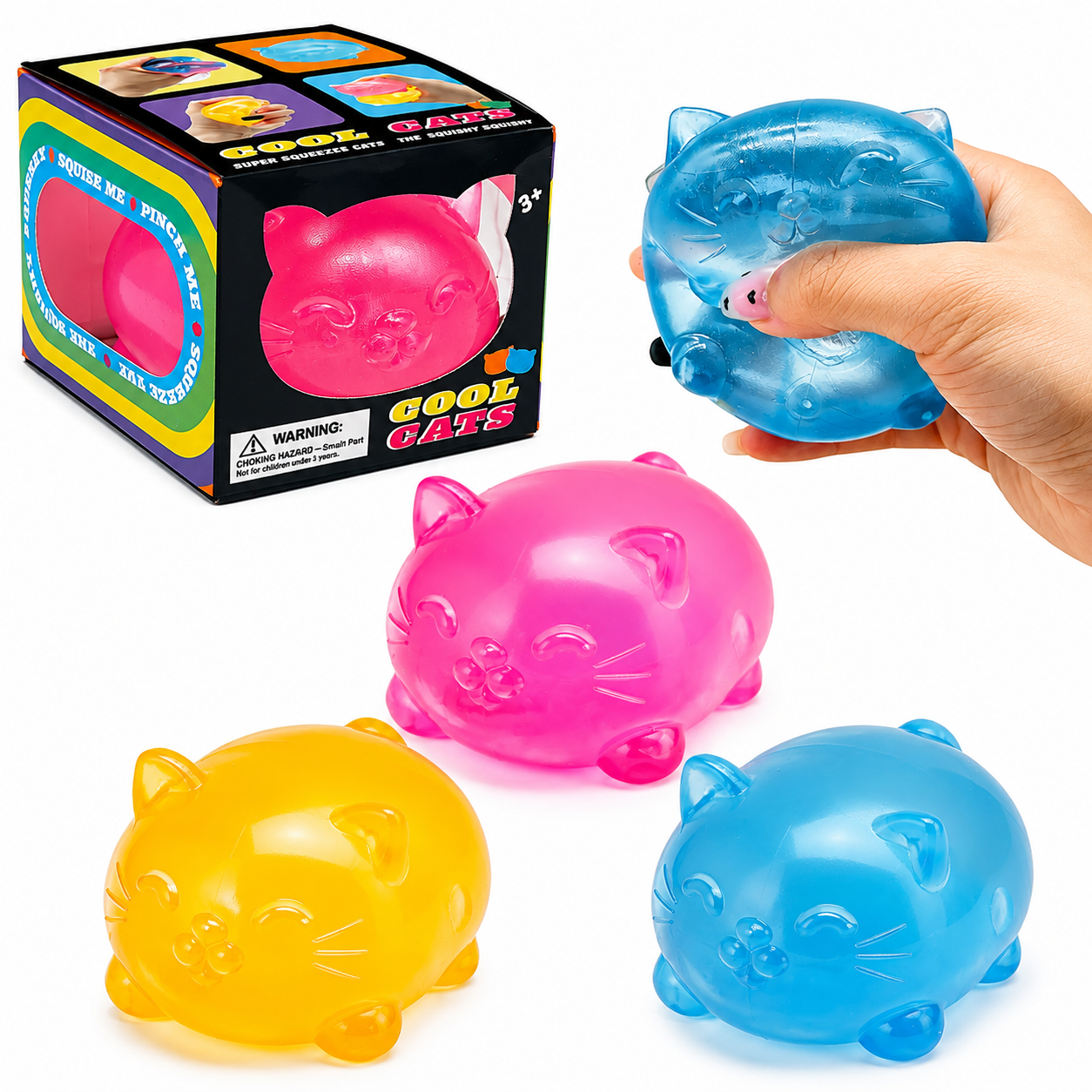 Cute Kitty Squishy Stress Relief Toy – Ultra Soft Slow Rising Sensory Fidget
