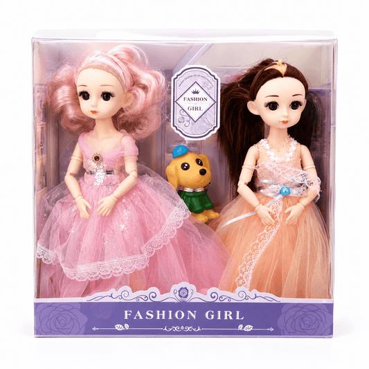 طقم دمى الأميرات الفاخرة مع الإكسسوارات | Princess Fashion Doll Gift Set