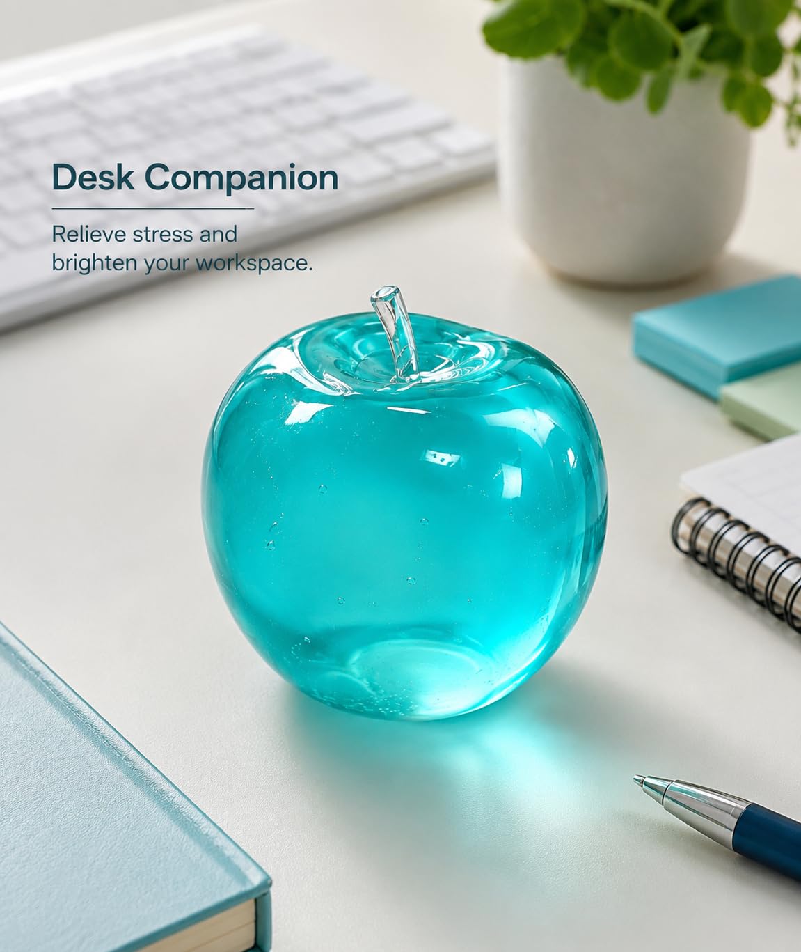 سكووشي التفاحة الجيلي | Jelly Apple Squishy – Soft Sensory Toy 🍏✨
