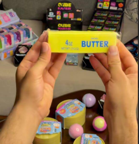 Butter Squishy Toy | لعبه سكوشي علي شكل زبدة