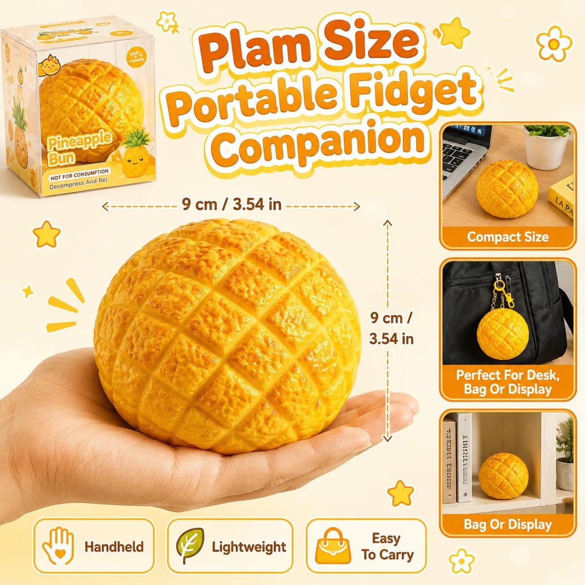 سكووشي توست الأناناس المقرمش | Crunchy Pineapple Toast Squishy Toy 🍍🍞