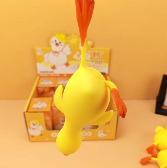 بطة سكويشي مطاطية – لعبة ضغط مضادة للتوتر (Duck Squishy)