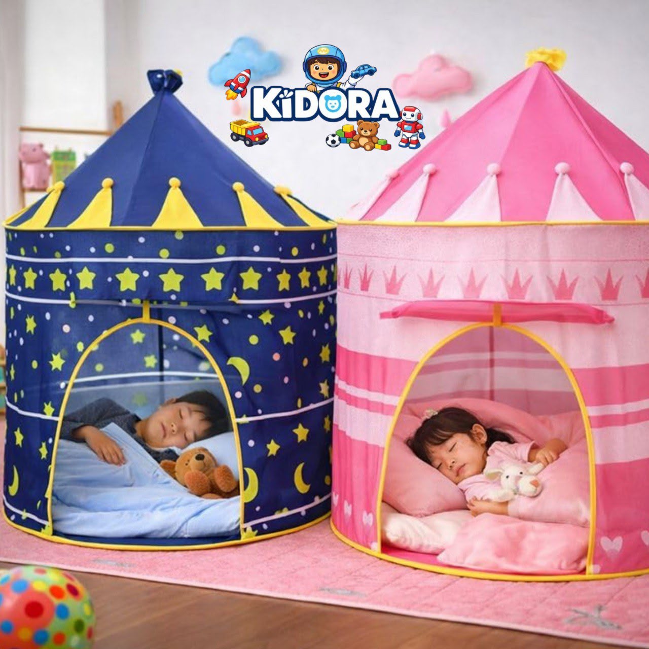 خيمة القلعة الملكية للأطفال القابلة للطي | Kids Princess Castle Play Tent