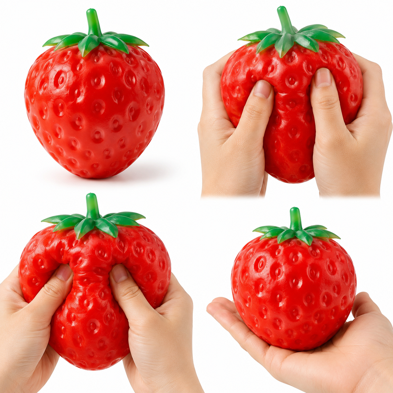 سكويشي فواكه عملاق – فراولة أو عنب – لعبة ضغط مضادة للتوتر (Giant Fruit Squishy)