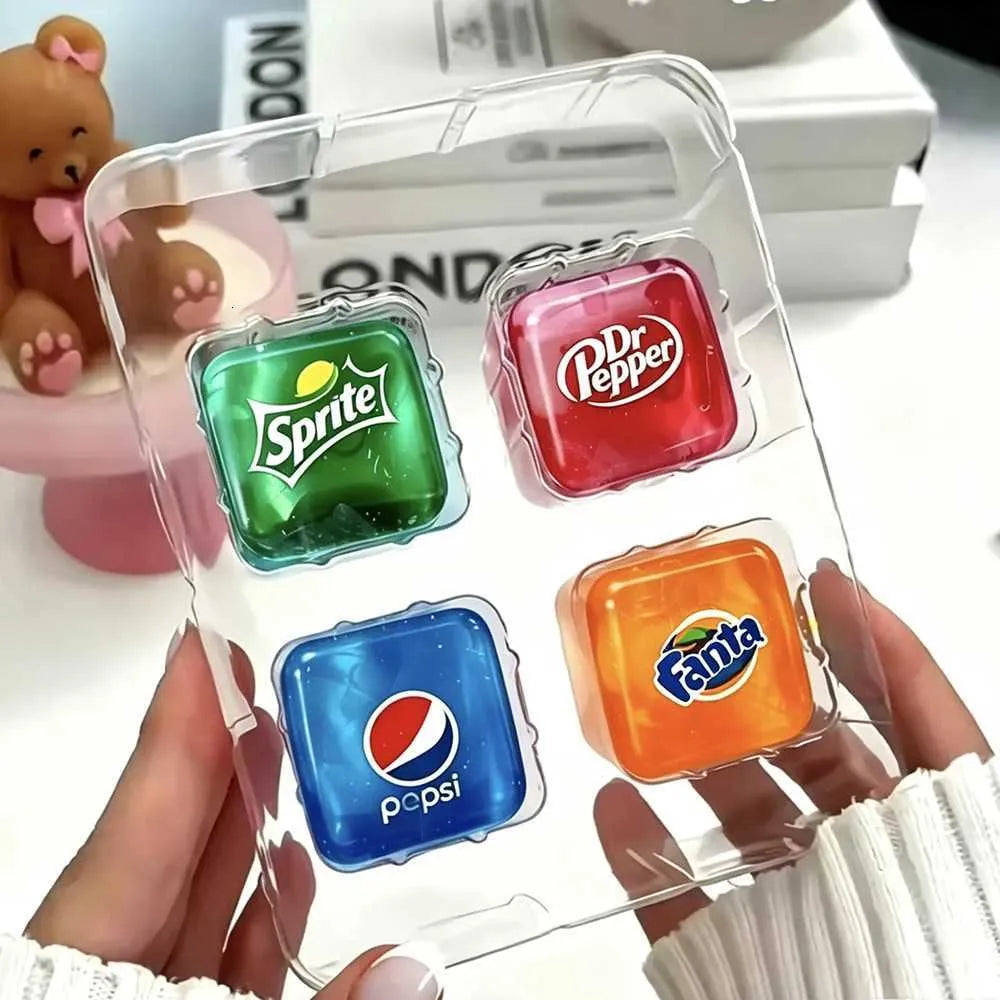 سكووشي مكعبات المشروبات الكيوت | Cute Drink Cube Squishy – Stress Relief Toy ✨