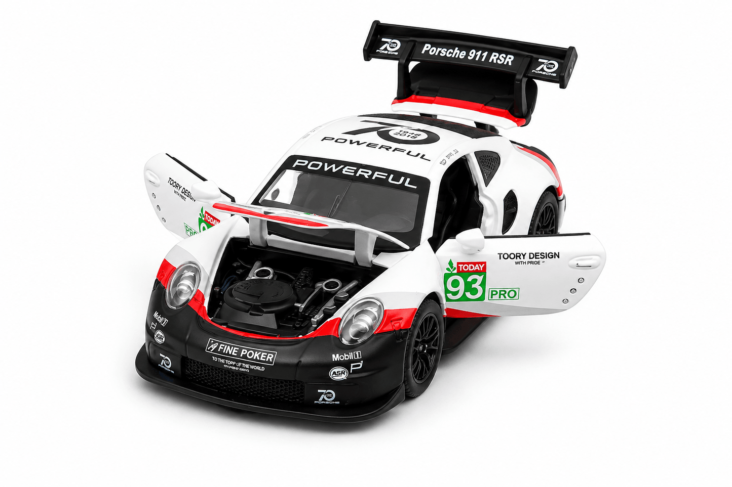 نموذج سيارة سباق 1:32 – مجسم معدني رياضي بتصميم واقعي وتفاصيل دقيقة | 1:32 Racing Car Model – Realistic Detailed Die-Cast Collectible