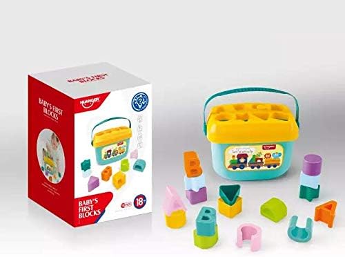 لعبة مطابقة الأشكال الهندسية للأطفال مع حقيبة تخزين | Shape Sorter Bucket Educational Toy