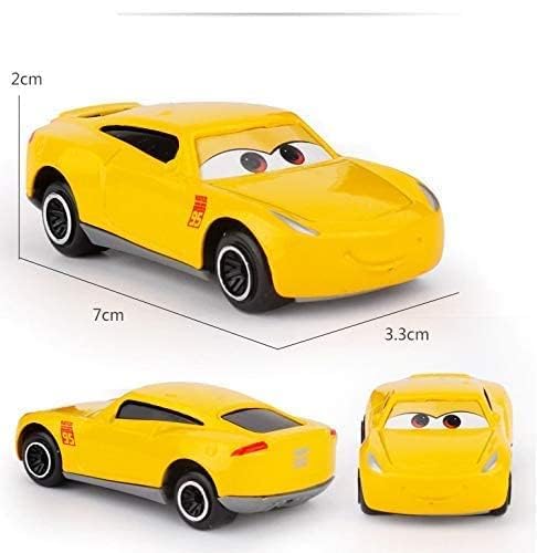 سيارة كروز راميريز من كارس المعدنية – سيارة السباق الصفراء بتصميم Die-Cast | Cruz Ramirez Die-Cast Metal Toy Car – Cars Racing Collectible
