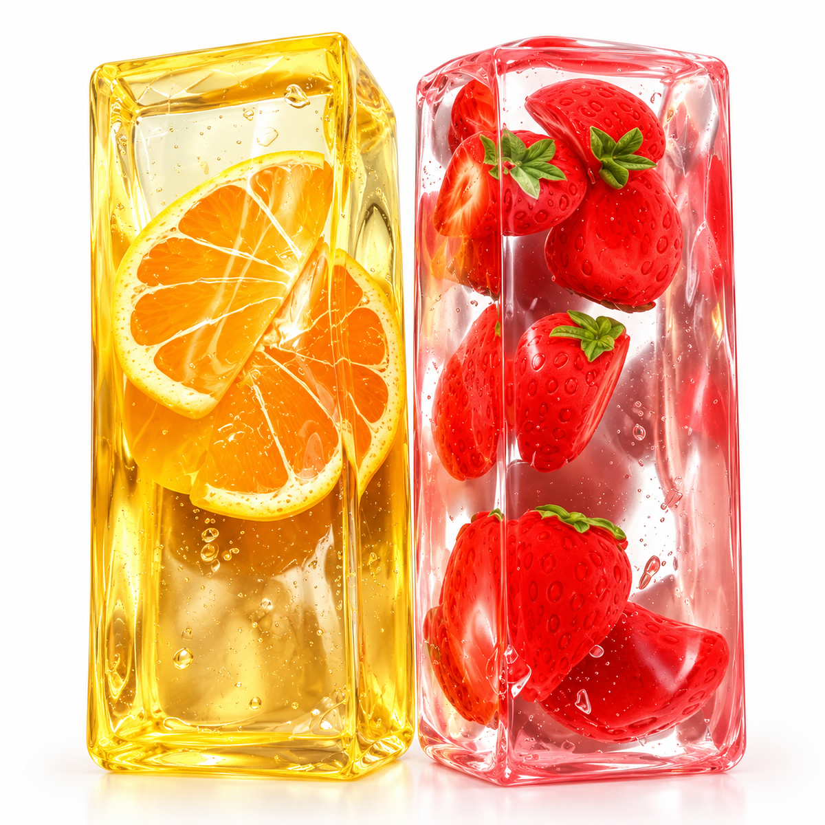 سكوشي باتر شفاف بالفواكه المتنوعة | Assorted Fruit Transparent Butter Squishy – Sensory Toy