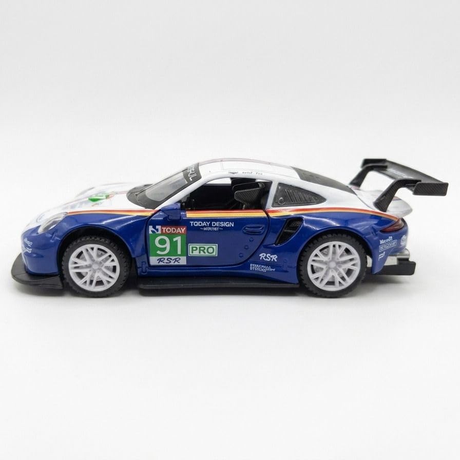 مجسم سيارة سباق بورشه 911 RSR بمقياس 1:32 – نموذج معدني رياضي بتفاصيل دقيقة للعرض والاقتناء | 1:32Porsche 911 RSR Racing Car Model – Detailed Die-Cast Sports Collectible