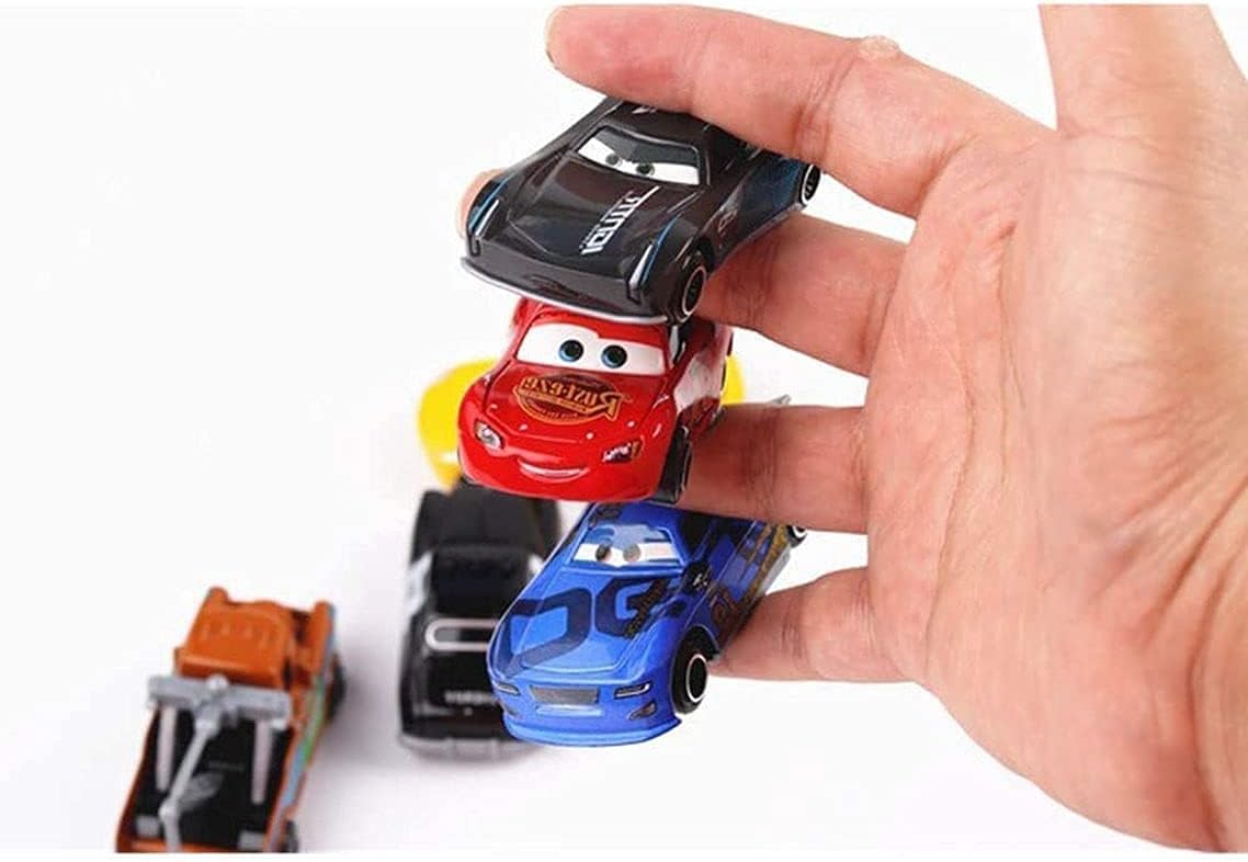 مجموعة سيارات كارس المعدنية للأطفال – سيارات شخصيات كرتونية بتصميم Die-Cast | Cars Die-Cast Toy Car Set for Kids – Cartoon Character Miniature Metal Cars Collection