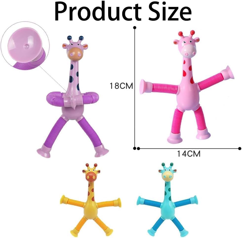 لعبة الزرافة المرنة الحسية – Stretchy Giraffe Sensory Fidget Toy