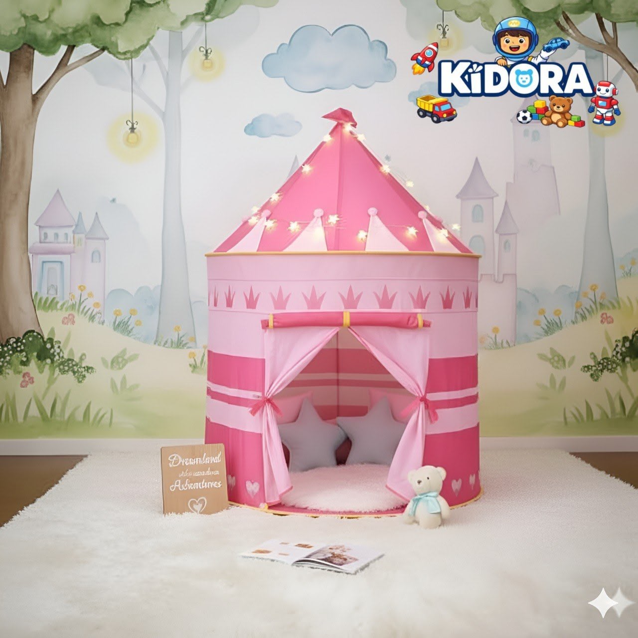 خيمة القلعة الملكية للأطفال القابلة للطي | Kids Princess Castle Play Tent