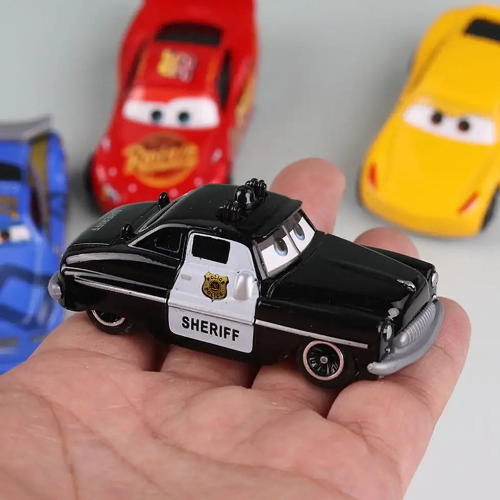 سيارة شرطة شريف من كارس – مجسم معدني بتصميم Cars | Sheriff Police Car Die-Cast Model – Cars Collectible Toy