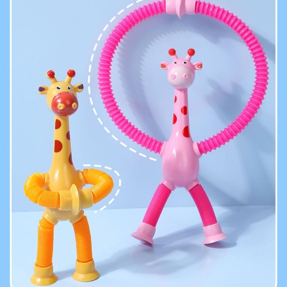 لعبة الزرافة المرنة الحسية – Stretchy Giraffe Sensory Fidget Toy