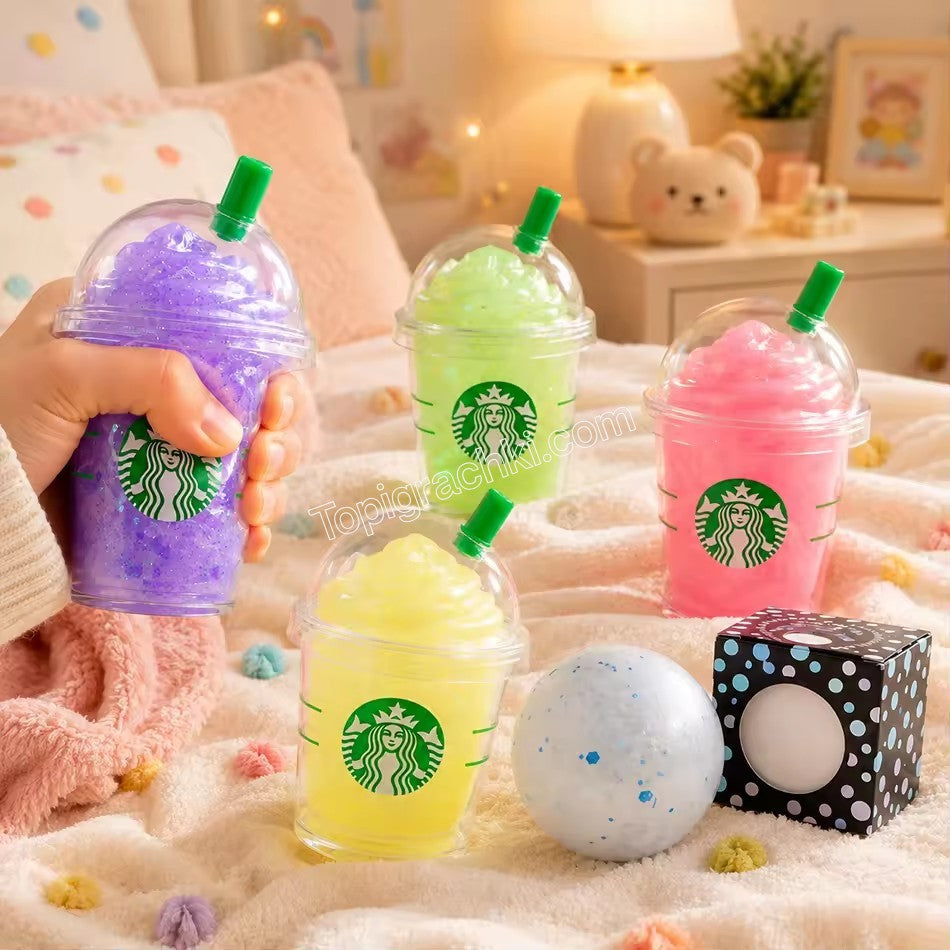 سكووشي كوب ستاربكس اللامع | Glitter Starbucks Cup Squishy – Sensory Toy