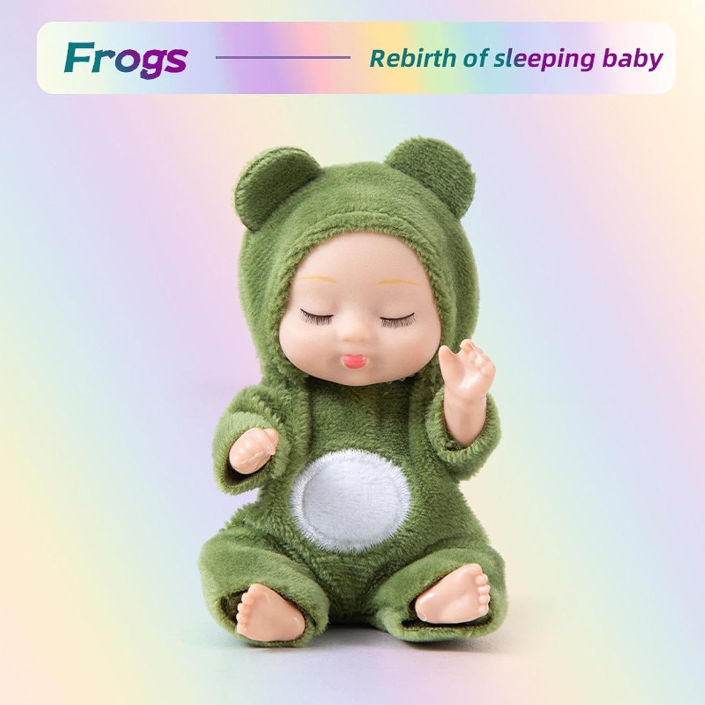 دمية الأطفال النائمة ببدلة الحيوانات المفصلية | Sleeping Baby Animal Doll