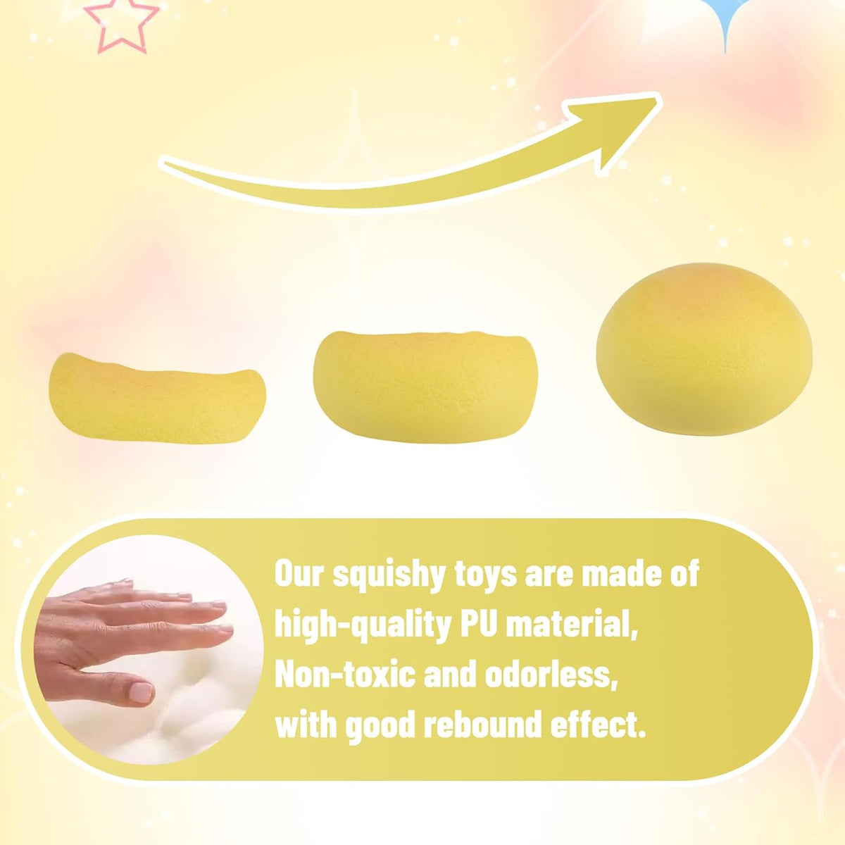 سكوشي شريحة خبز كيوت | Cute Bread Slice Squishy – Soft Sensory Toy