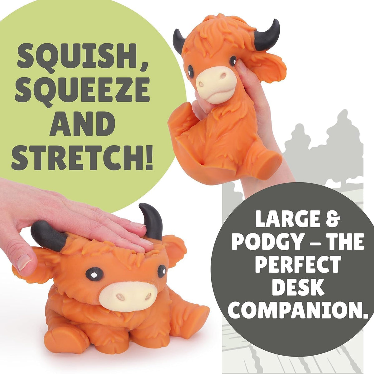 لعبة سكوشي البقرة الكيوت لتخفيف التوتر | Cute Cow Squishy Stress Relief Toy