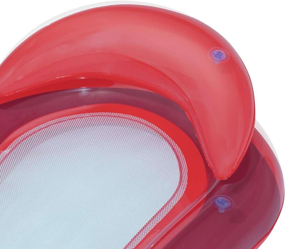 مرتبة استرخاء مائية قابلة للنفخ من Bestway – كرسي عائم فاخر للمسبح مع مسند رأس 💦☀️