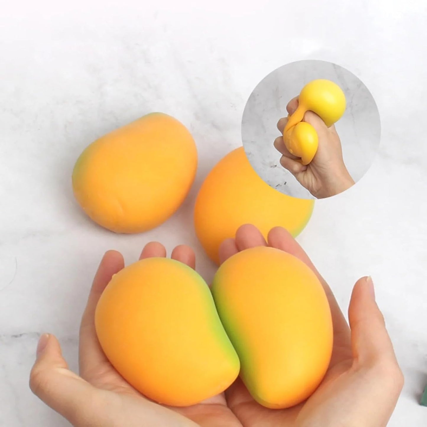 مانجو سكويشي  – لعبة ضغط مضادة للتوتر (Mango Squishy)