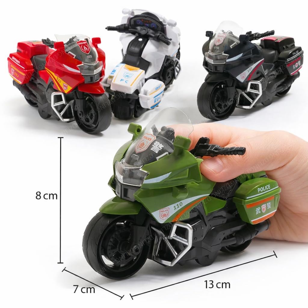 دراجة نارية ألعاب سحب بالقصور الذاتي – Inertia Pull Back Motorcycle Toy