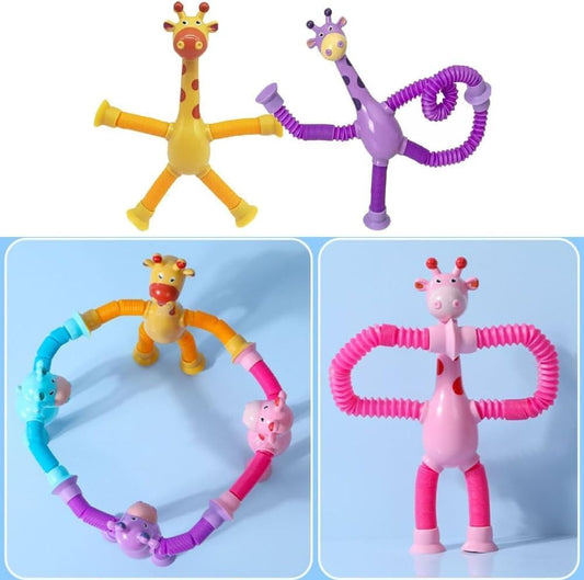 لعبة الزرافة المرنة الحسية – Stretchy Giraffe Sensory Fidget Toy