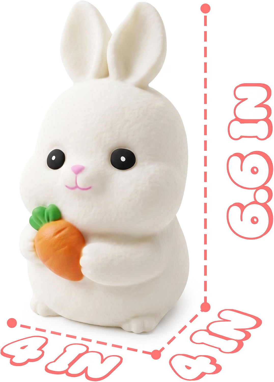 سكووشي الأرنب والجزرة الكيوت | Cute Bunny with Carrot Squishy Toy 🐰🥕
