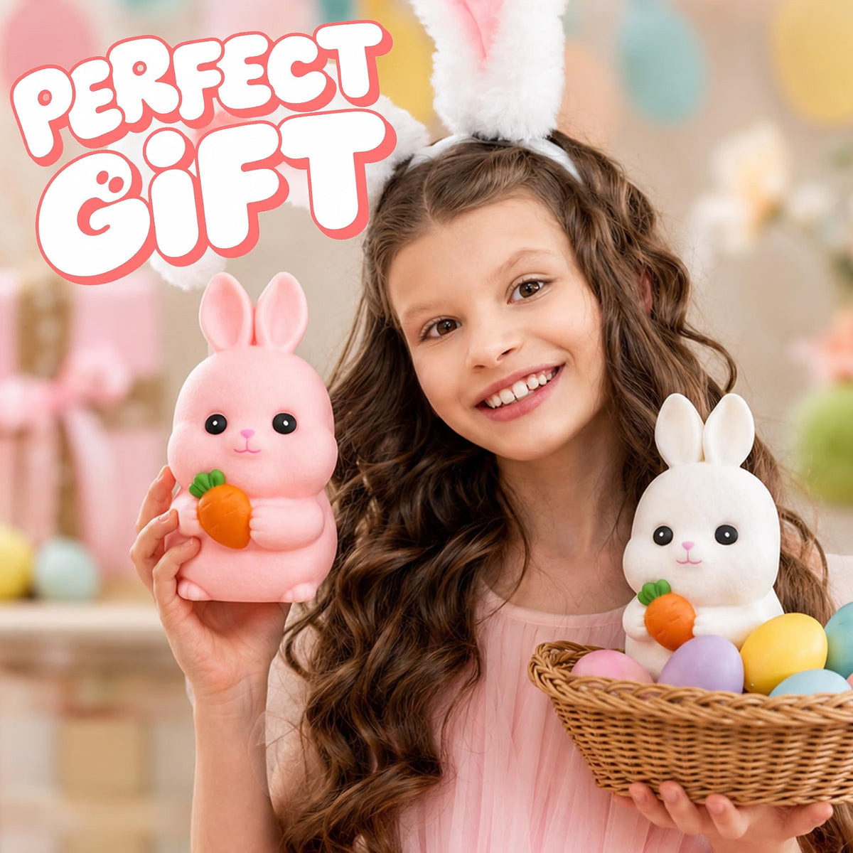 سكووشي الأرنب والجزرة الكيوت | Cute Bunny with Carrot Squishy Toy 🐰🥕