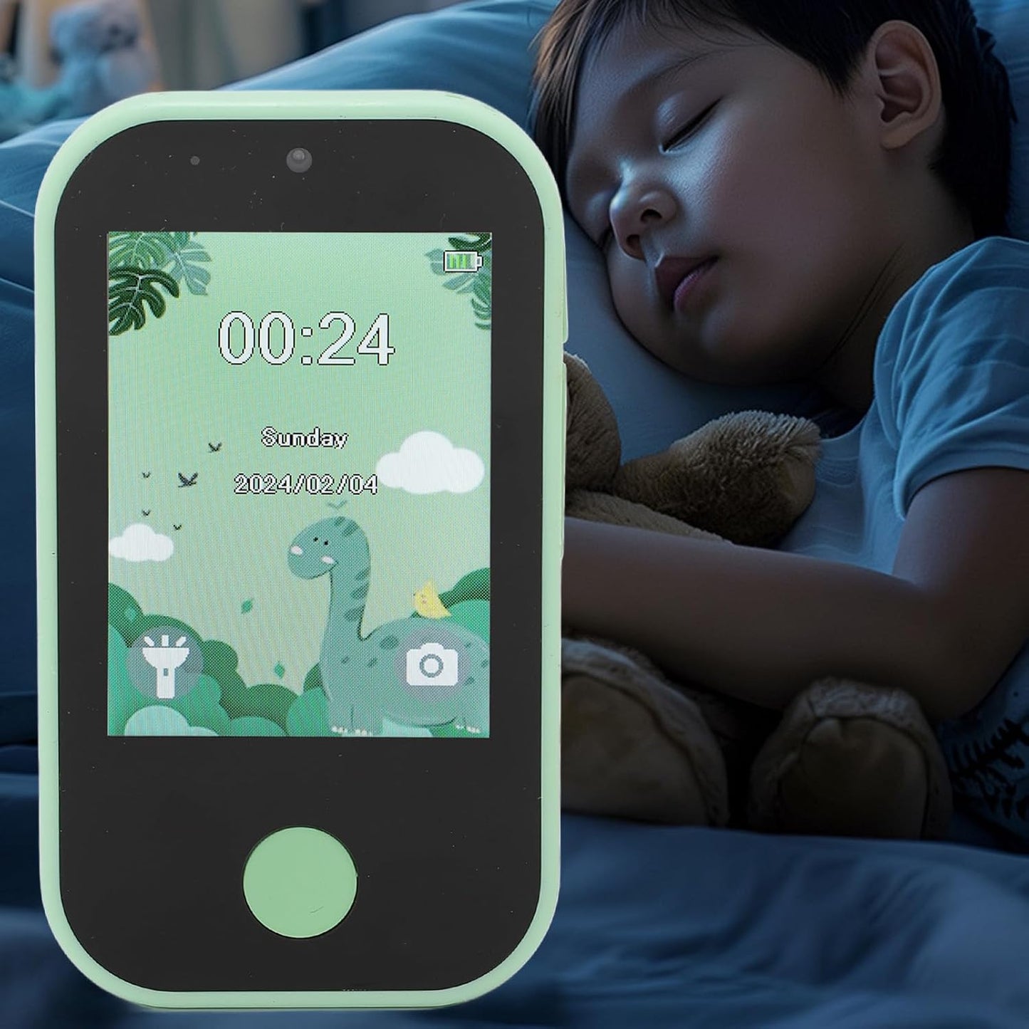 الهاتف الذكي للأطفال بتصميم الديناصور | Dinosaur Smart Kids Phone – Kids Toy 🦖📱