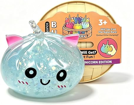 **سكووشي اليونيكورن ال**جليتر   **| Glitter Unicorn Squishy – Soft Sensory Toy** 🦄✨