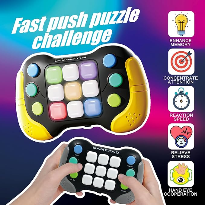 لعبة تحدي الذاكرة الإلكترونية على شكل يد تحكم (Memory Gamepad)