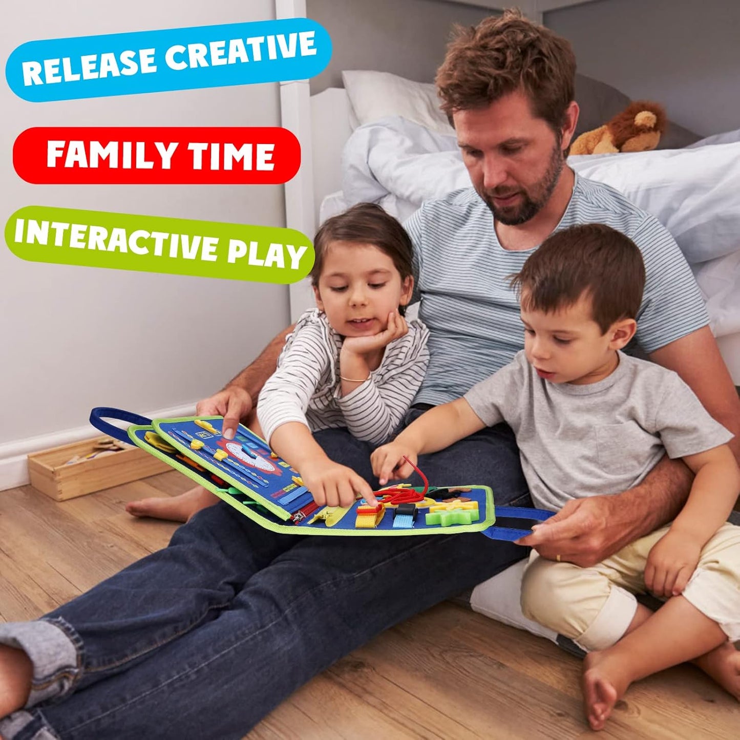 حقيبة الأنشطة التعليمية للأطفال (Busy Book) – Montessori Quiet Book