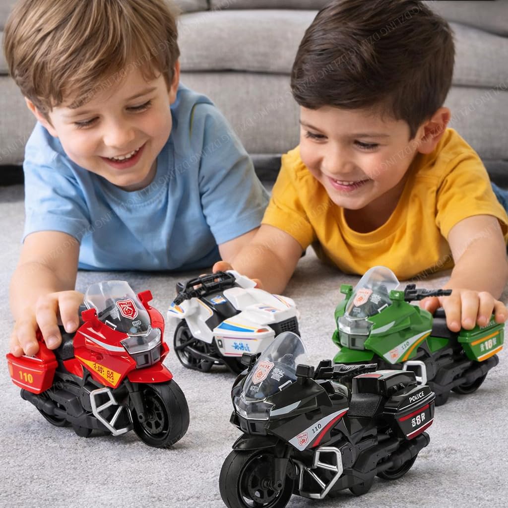 دراجة نارية ألعاب سحب بالقصور الذاتي – Inertia Pull Back Motorcycle Toy