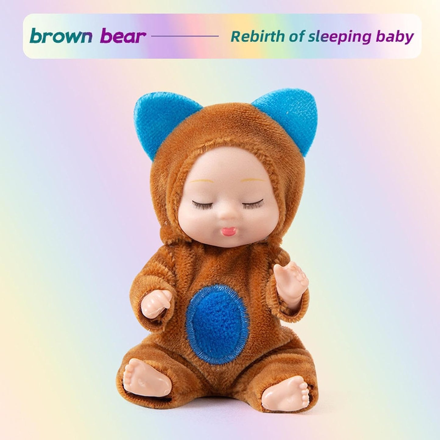 دمية الأطفال النائمة ببدلة الحيوانات المفصلية | Sleeping Baby Animal Doll