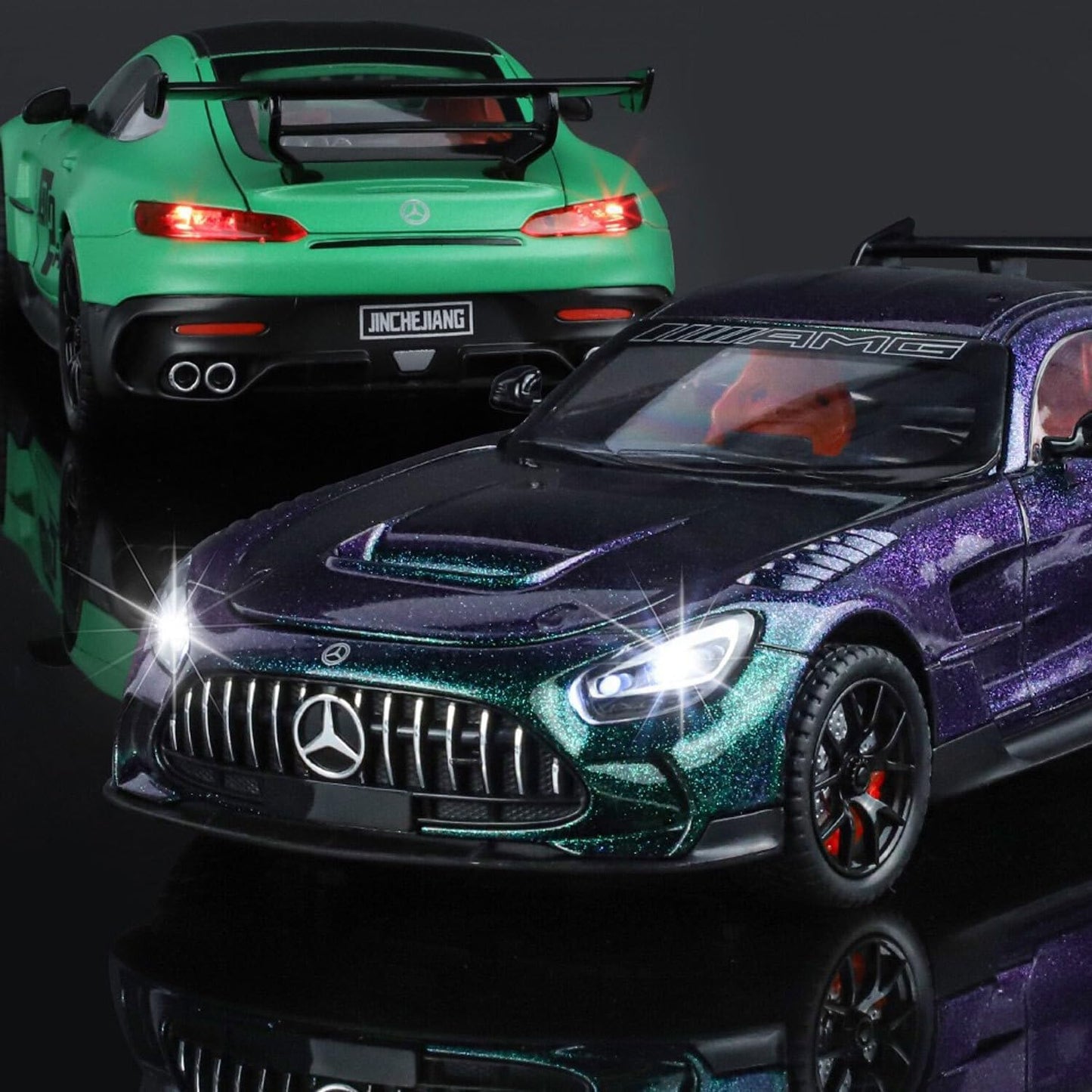 سيارة مرسيدس AMG GT الرياضية المعدنية – Die-Cast Model Car 1:32