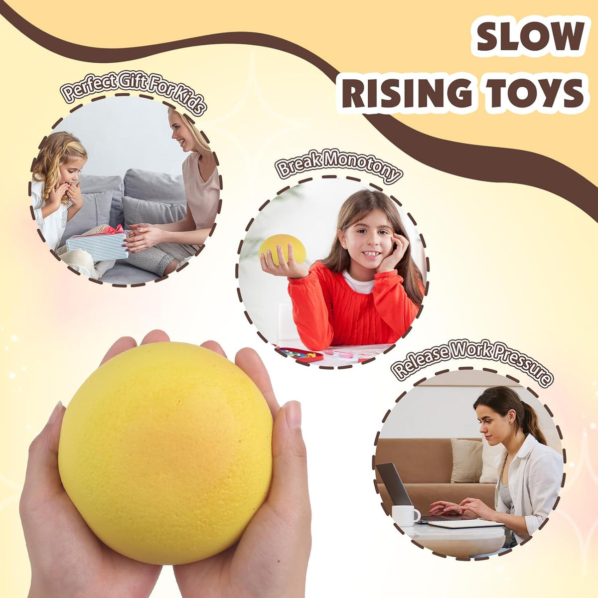 سكوشي شريحة خبز كيوت | Cute Bread Slice Squishy – Soft Sensory Toy
