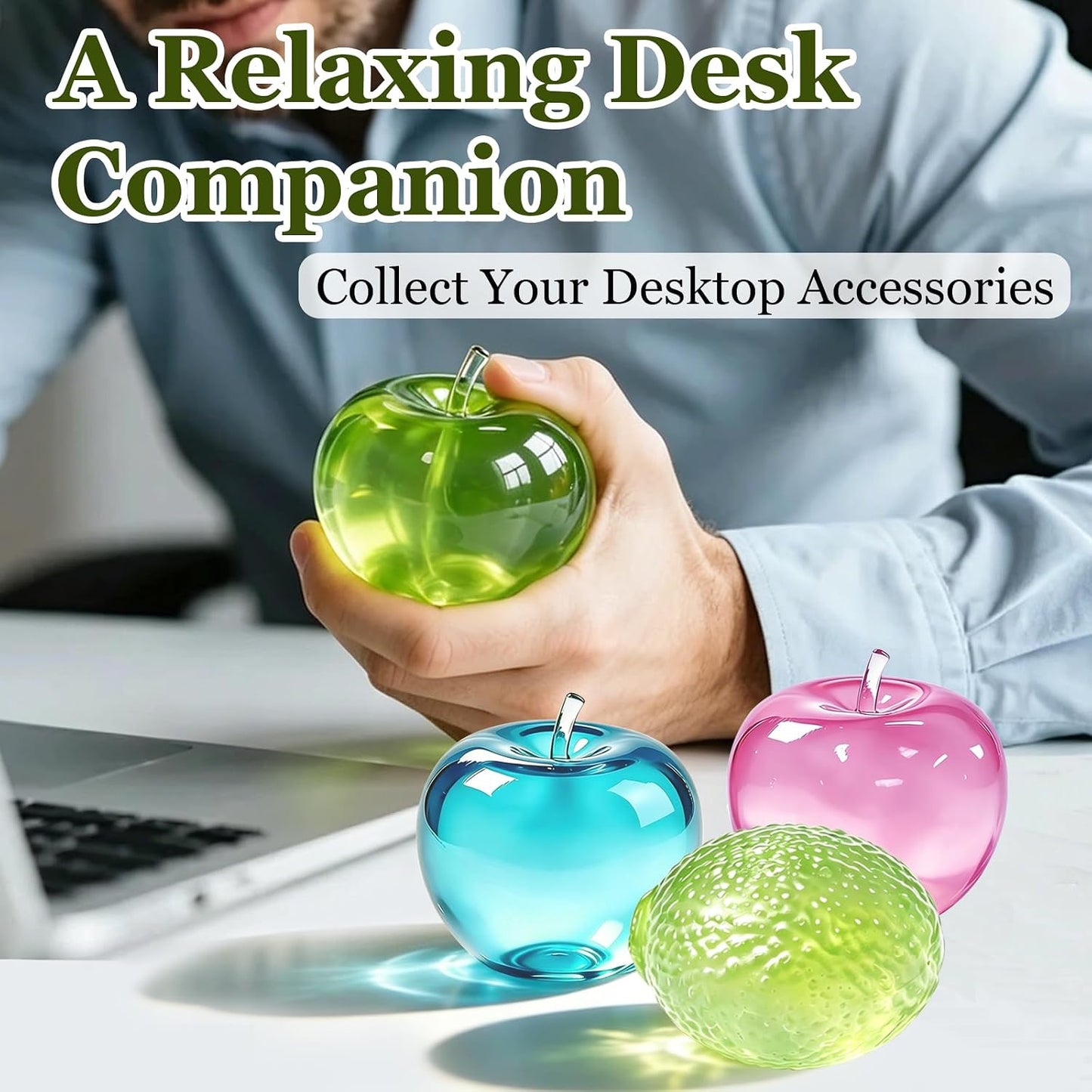 Transparent Apple Squishy Stress Relief Toy