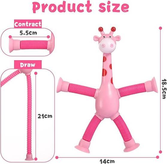 لعبة الزرافة المرنة الحسية – Stretchy Giraffe Sensory Fidget Toy