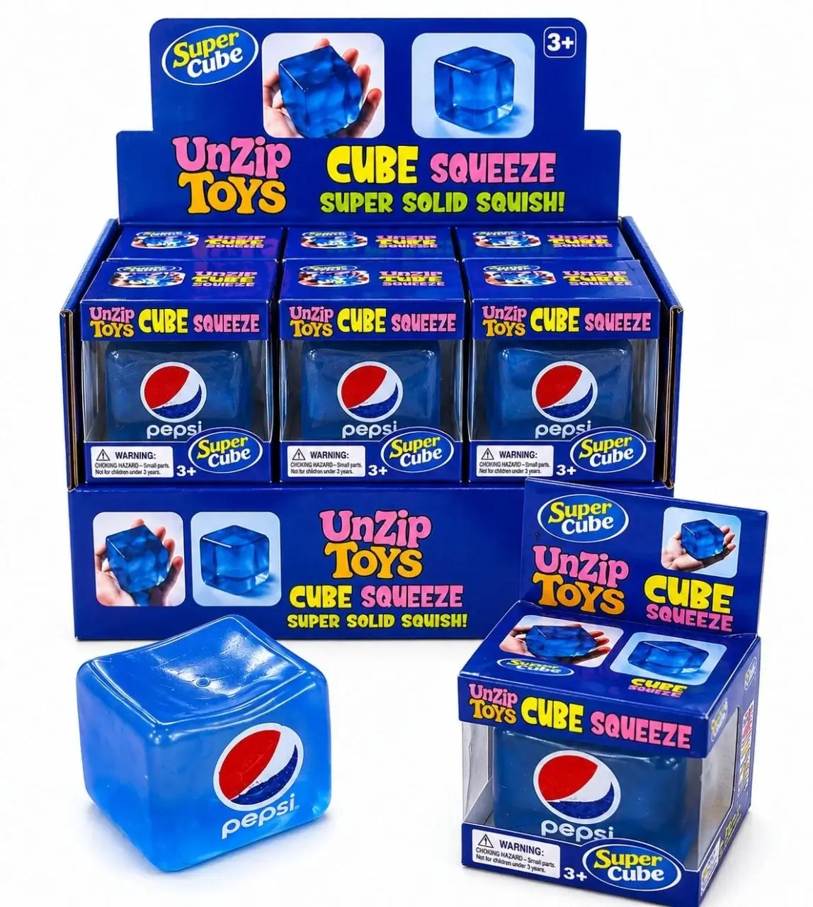 Squishy Cube Sugar Rebound 5.50 CM Blue