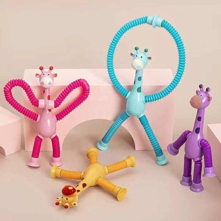 لعبة الزرافة المرنة الحسية – Stretchy Giraffe Sensory Fidget Toy
