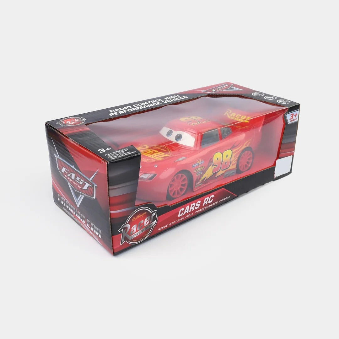 سيارة البرق الحمراء للأطفال بالتحكم عن بُعد – سيارة سباق رياضية مستوحاة من Lightning McQueen | Red Lightning Racing RC Car for Kids – Fast Remote Control Sports Car