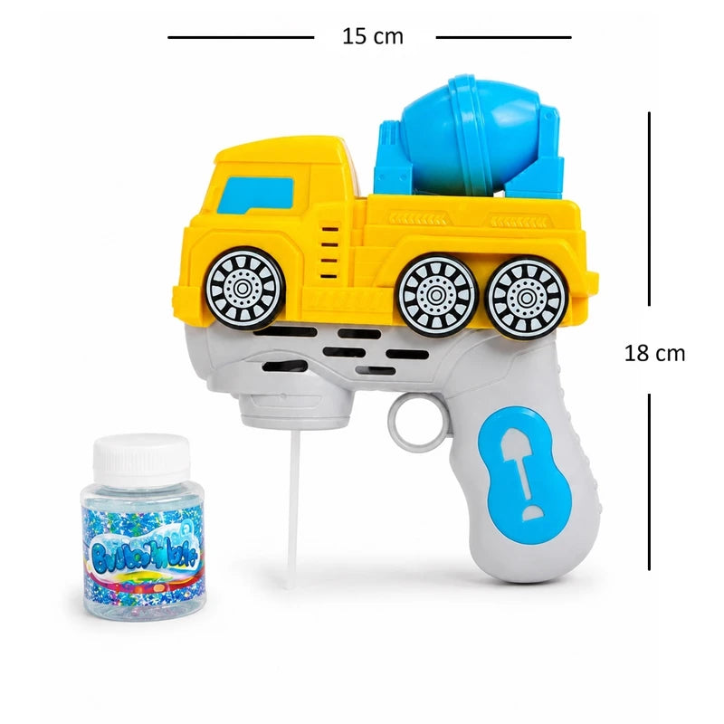 مسدس فقاعات على شكل شاحنة هندسية بإضاءة وموسيقى (Bubble Machine Truck Gun)