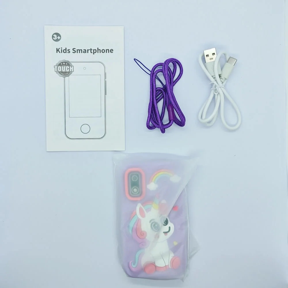 الهاتف الذكي للأطفال بتصميم اليونيكورن | Unicorn Smart Kids Phone – Kids Toy 🦄📱