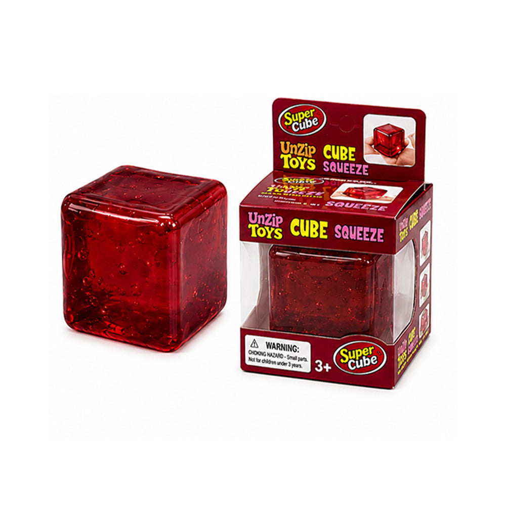 Squishy Cube Sugar Rebound 5.50 CM Red