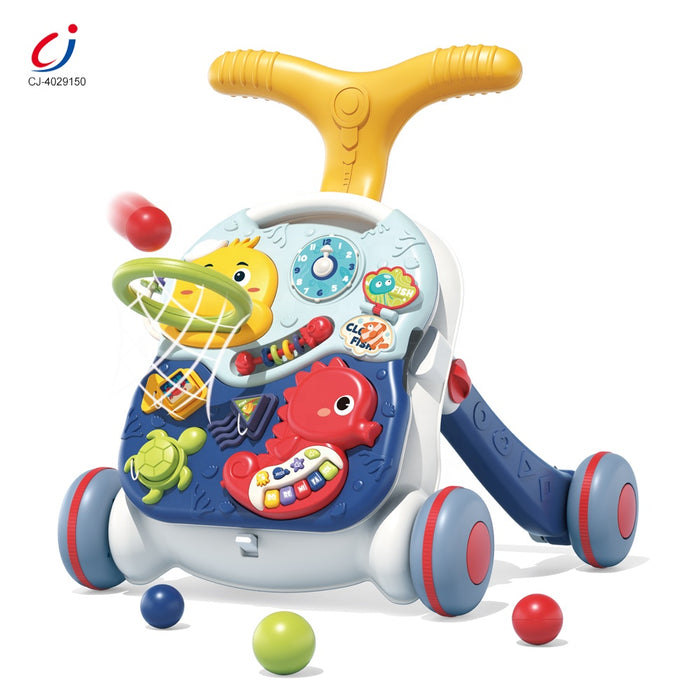 Baby Walker -Sit-to-Stand Activity Center 3 in 1 | مشاية الأطفال الموسيقية 3 في 1