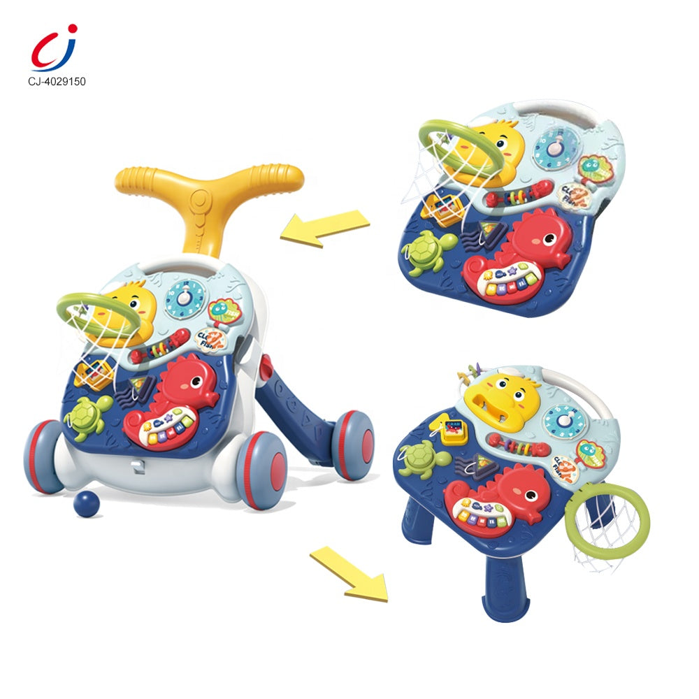 Baby Walker -Sit-to-Stand Activity Center 3 in 1 | مشاية الأطفال الموسيقية 3 في 1