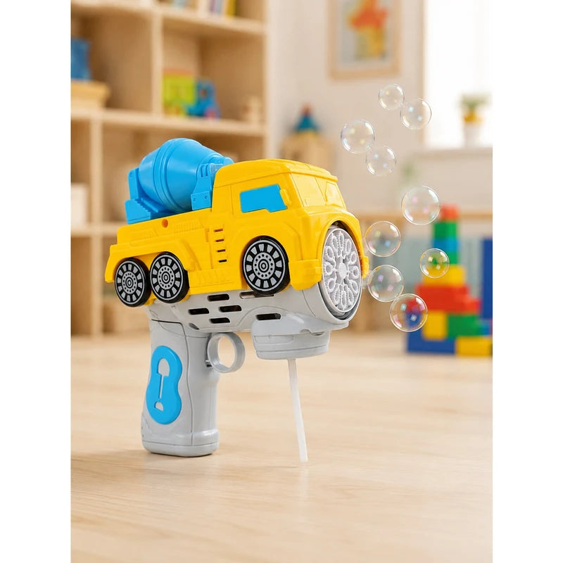 مسدس فقاعات على شكل شاحنة هندسية بإضاءة وموسيقى (Bubble Machine Truck Gun)