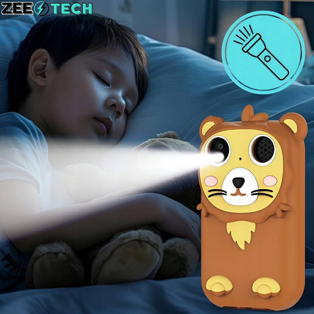 الهاتف الذكي للأطفال بتصميم الأسد | Lion Smart Kids Phone – Kids Toy 🦁📱